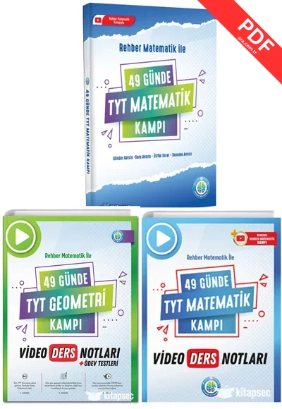 49 Günde TYT Matematik ve Geometri Kampı Muhteşem Üçlü Set Rehber Matematik Tonguç Akademi