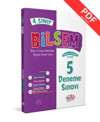 4.Sınıf Bilsem Tamamı Çözümlü 5 Fasikül Deneme Sınavı PDF indir