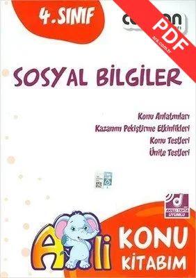 4.Sınıf Sosyal Bilgiler Konu Kitabım PDF indir