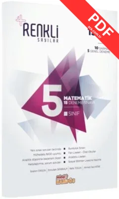 5.Sınıf Matematik 15 Deneme Sınavı-Renkli Sayılar