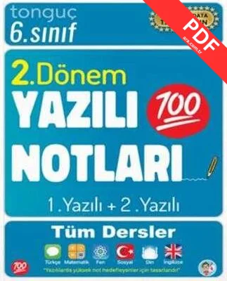 6. Sınıf Yazılı Notları 2 .Dönem 1 ve 2. Yazılı