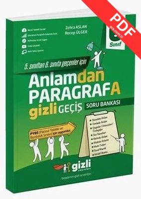 6. Sınıf Anlamdan Paragrafa Gizli Geçiş Soru Bankası PDF indir