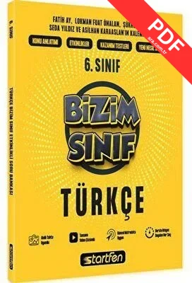 6. Sınıf Bizim Sınıf Türkçe Etkinlikli Soru Bankası PDF indir