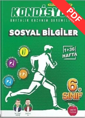 6. Sınıf Kondisyon Sosyal Bilgiler Denemeleri 37 Hafta PDF indir