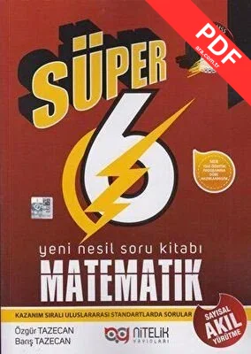 6. Sınıf Matematik Süper Yeni Nesil Soru Kitabı