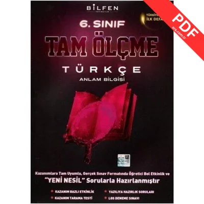 6 Sınıf Türkçe Tam Ölçme