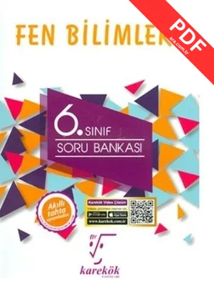 6.Sınıf Fen Bilimleri Soru Bankası PDF indir