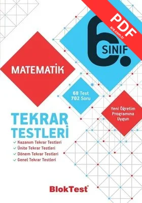 6.Sınıf Matematik Tekrar Testleri