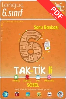 6.Sınıf Taktikli Sözel Soru Bankası PDF indir