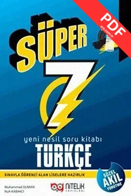 7. Sınıf Türkçe Süper Soru Bankası PDF indir