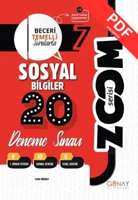 7. Sınıf Zoom Serisi 10lu Matematik Denemeleri