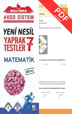 7.Sınıf Matematik Yeni Nesil Yaprak Testler PDF indir