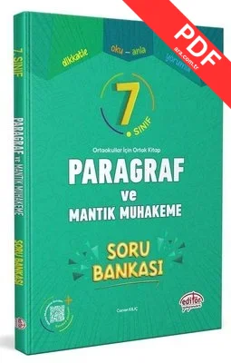 7.Sınıf Paragraf ve Mantık Muhakeme Soru Bankası PDF indir