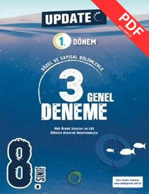 8. Sınıf Update 1. Dönem 3 Genel Deneme PDF indir