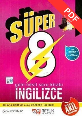 8. Sınıf İngilizce Süper Yeni Nesil Soru Kitabı