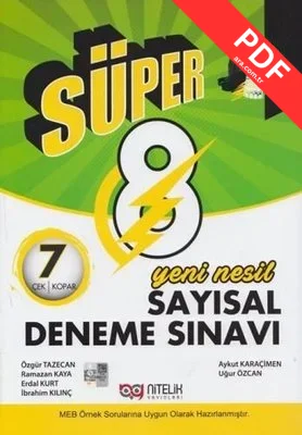 8. Sınıf LGS Sayısal Yeni Nesil Süper 7 Deneme