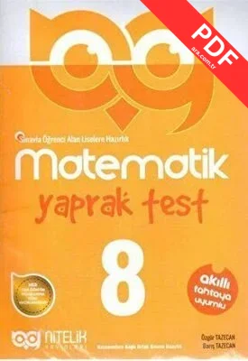 8. Sınıf Matematik Yaprak Test PDF indir