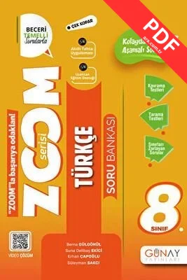 8. Sınıf Zoom Serisi Türkçe Soru Bankası PDF indir