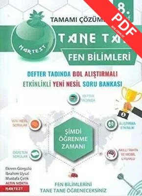8.Sınıf Defter Tadında Tane Tane Fen Bilimleri