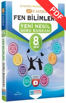 8.Sınıf Fen Bilimleri Video Çözümlü Soru Bankası PDF indir