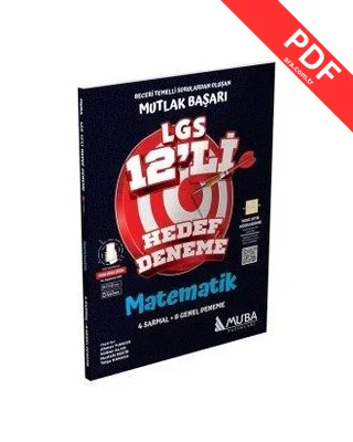 8.Sınıf LGS Matematik 12'li Hedef Deneme PDF indir