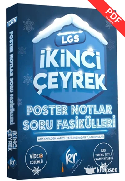 8.Sınıf LGS Poster Notlar Soru Fasikülleri İkinci Çeyrek KR Akademi Yayınları