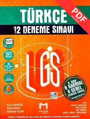 8.sınıf LGS Türkçe Deneme 12'li PDF indir