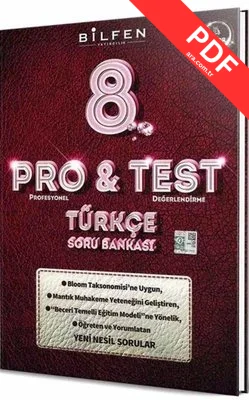 8.Sınıf Pro&Test Türkçe Soru Bankası PDF indir