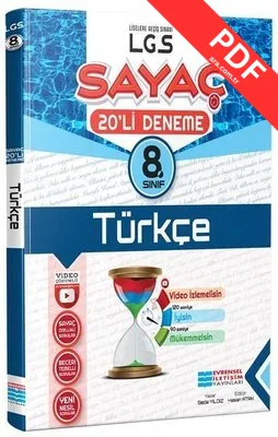 8.Sınıf Türkçe Video Çözümlü 20'li Deneme PDF indir