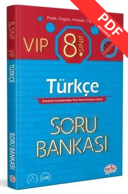 8.Sınıf VIP Türkçe Soru Bankası PDF indir