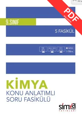 9. Sınıf Kimya Konu Özetli Soru Fasikülü - 5 Adet PDF indir