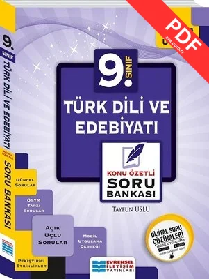 9. Sınıf Türk Dili ve Edebiyatı Soru Bankası PDF indir