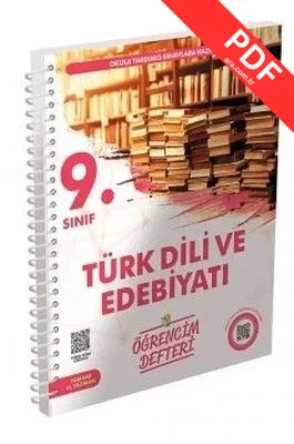 9.Sınıf Türk Dili ve Edebiyatı Öğrencim Defteri PDF indir