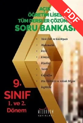 Açıköğretim Lisesi 9.Sınıf Tüm Dersler PDF indir