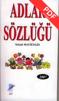 Adlar Sözlüğü PDF indir