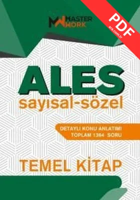 ALES Temel Kitap Sayısal - Sözel Detaylı Konu Anlatımı PDF indir