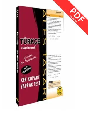 ALES Türkçe Yaprak Test PDF indir
