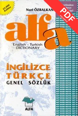 Alfa İngilizce-Türkçe Genel Sözlük PDF indir