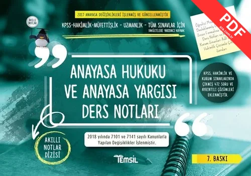 Anayasa Hukuku ve Anayasa Yargısı Ders Notları PDF indir