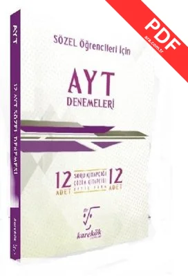 AYT 12'li Sözel Deneme Seti PDF indir