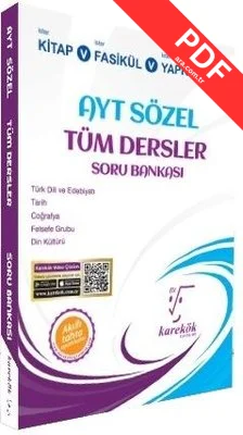 AYT Sözel Tüm Dersler Soru Bankası PDF indir