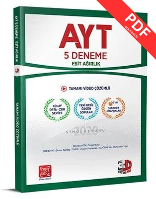 AYT Esit Agirlik 5 Li Paket Deneme