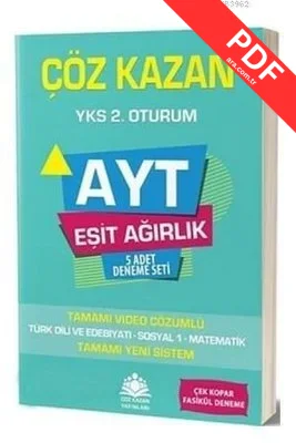 AYT Eşit Ağırlık 5'li Deneme PDF indir