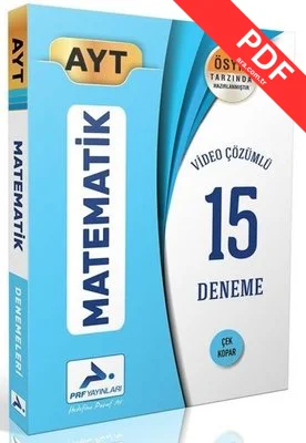 AYT Matematik Video Çözümlü 15 Deneme