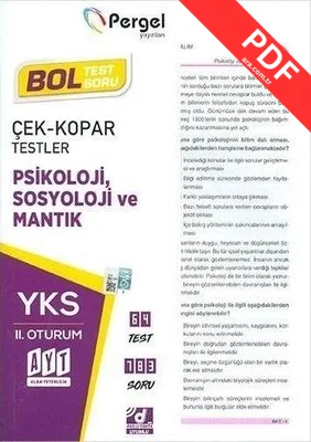 AYT Psikoloji Sosyoloji ve Mantık Çek Kopar Testler