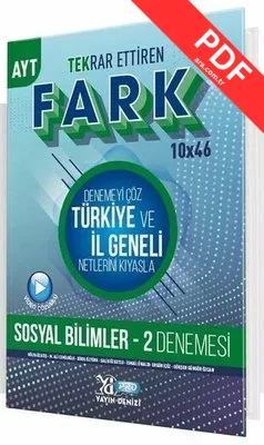 AYT Sosyal Bilimler 2 Fark 10x46 Tekrar Ettiren Deneme PDF indir