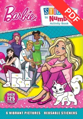 BARBIE STICKER BY NUMBER ACTIVITY BOOK