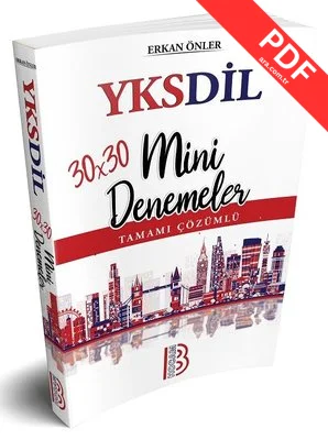 Benim Hocam Yayınları Yksdil 30X30 Tamamı Çözümlü Mini Denemeler