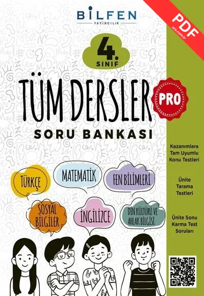 BİLFEN 4. SINIF PRO TÜM DERSLER SORU BANKASI - 2024-2025