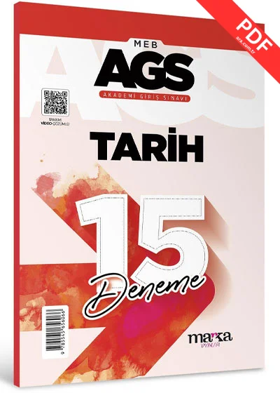 2025 MEB AGS Tarih 15 Deneme Tamamı Video Çözümlü Marka Yayınları
